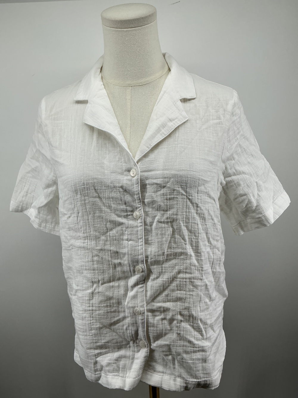 100% Organic Cotton Gauze Short Sleeve Shirt